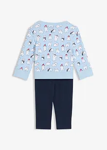 Sweatshirt og leggings i 100% økologisk bomull (2-delt sett), bonprix