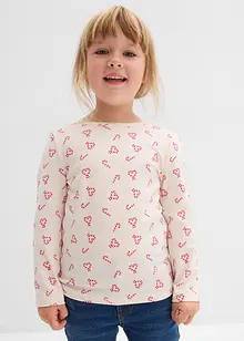 Langermet topp i økologisk bomull med elastan, bonprix