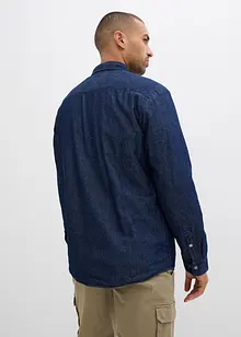 Jeansskjorte, varmt fôret, bonprix