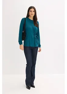 Langermet topp i myk viskosemiks, bonprix