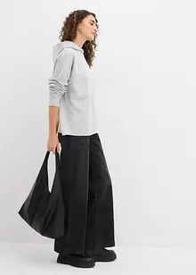 Oversized hettegenser med stenpynt, bonprix