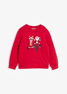 Sweatshirt i 100% økologisk bomull med julemotiv, bonprix