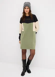 Sweatkjole i 100% bomull, bonprix