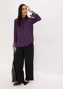 Skjorte med glitterstener, bonprix