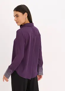 Skjorte med glitterstener, bonprix