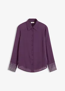 Skjorte med glitterstener, bonprix