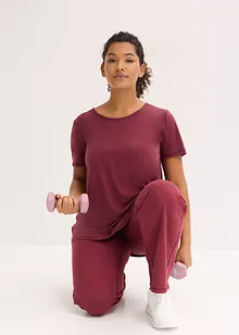 Ekstra myk treningstopp med innfelling i mesh, hurtigtørkende, bonprix