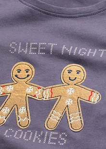 Pyjamas med flanellbukse, bonprix