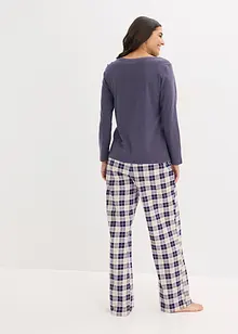 Pyjamas med flanellbukse, bonprix