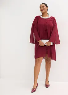 Chiffonkjole med strass-applikasjon, bonprix