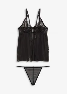 Babydoll og stringtruse (2-delt sett), bonprix