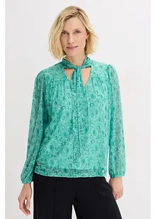 Langermet topp av delikat mesh, bonprix