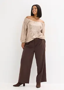 Singoalla-topp i oversized modell med paljetter, bonprix