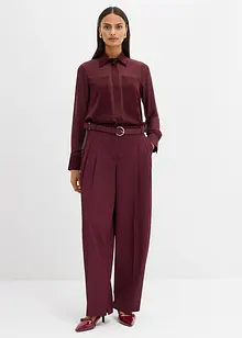 Skjorte med innfelling i sateng, bonprix