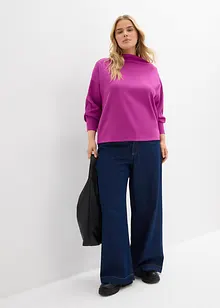 Oversized sweatshirt av mykt scubamateriale, bonprix