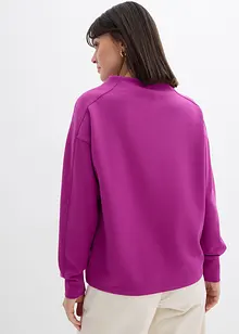 Oversized sweatshirt av mykt scubamateriale, bonprix