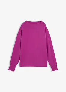 Oversized sweatshirt av mykt scubamateriale, bonprix