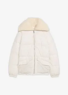 Vattert jakke med pilékrage, bonprix