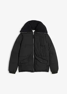 Vattert jakke med pilékrage, bonprix