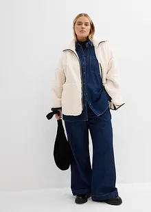 Oversized jakke i pilefleece, bonprix