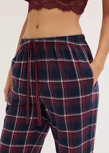Vevd pyjamasbukse i flanell, leveres med gavepose, bonprix