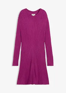 Strikket minikjole i myk viskosemiks, bonprix