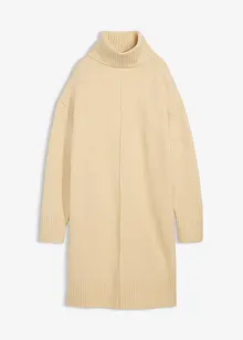 Strikket kjole med pyntesøm, bonprix