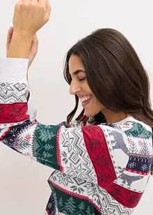 Pyjamas i myk bomull, leveres med gavepose, bonprix