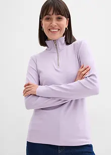 Ribbestrikket topp i myk viskosemiks, bonprix