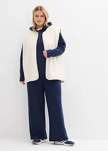 Bukse i behagelig Punto di Roma-materiale med vide ben, bonprix