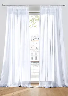 Gardin i batist med fin struktur (1-pack), bonprix