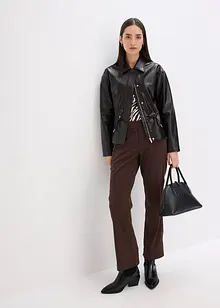 Jakke i imitert lakkskinn, bonprix