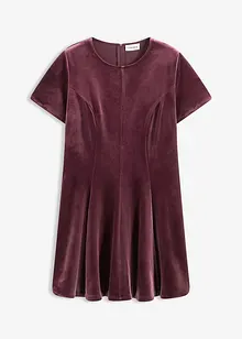 Minikjole i myk fløyel, bonprix