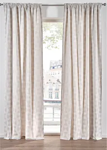 Jacquardvevd gardin i økologisk bomull (1-pack), bonprix