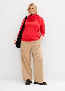 Langermet topp med økologisk bomull (2-pack), bonprix