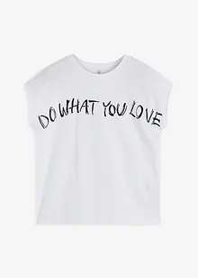 Oversized topp i 100% bomull, bonprix