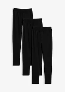 Varmende leggings i elastisk bomullsmateriale (3-pack), bonprix