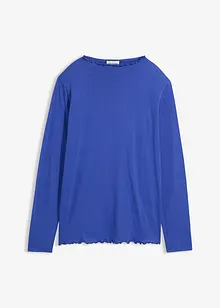 Langermet topp i bomullsmiks, bonprix