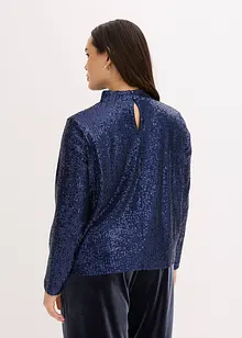 Bluse med paljetter, bonprix