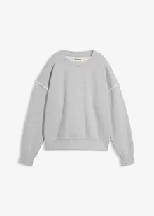 Oversized sweatshirt i bomullsmiks, bonprix