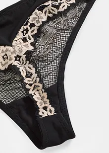 Stringtruse i tofarget blonde, bonprix