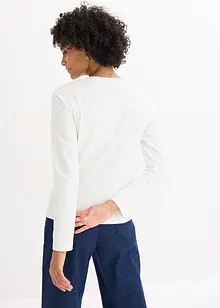 Langermet topp med trykk, bonprix