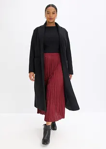 Krinklet satengskjørt, bonprix