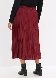 Krinklet satengskjørt, bonprix