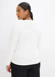 Langermet topp med trykk, bonprix