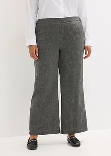Bootcut-bukse i tweed look, bonprix