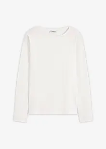 Langermet bomullstopp med ermer i poplin, bonprix