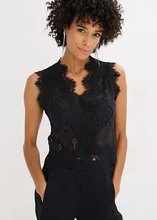 Vest i blondemateriale, bonprix