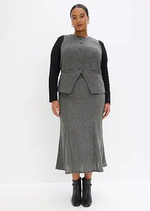 Breddesydd skjørt i tweedlook, bonprix