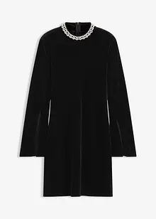 Minikjole i fin fløyel, bonprix